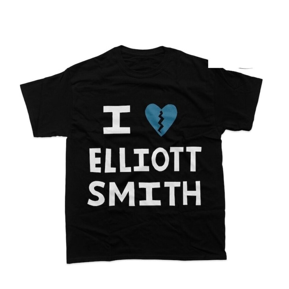 Elliott Smith Indie Folk Songwriter Portrait T-Shirt